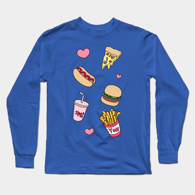 Fast Food Love Long Sleeve T-Shirt by saradaboru